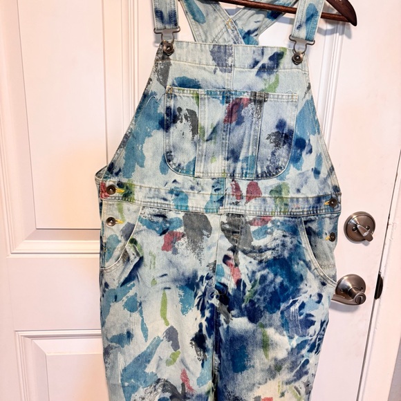 Stylish Monthorigin Multicolor Denim Jumpsuit - Picture 2 of 8